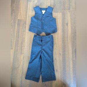 Navy Blue Formal Outfit For Toddler Boy